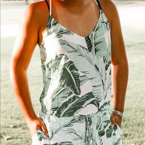 Old Navy Palm Leaf Romper